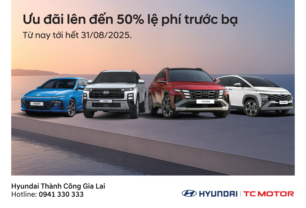 KHUYẾN MÃI THÁNG 8 – ƯU ĐÃI LÊN ĐẾN 50% LỆ PHÍ TRƯỚC BẠ